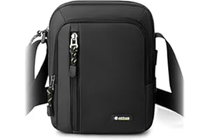 BAGROUPS Umhängetasche Herren Oxford, kleine Aktentsche Schultertasche für Herren 20x25x8cm für Tägliches Leben Reise, Arbeiten, Täglicher Gebrauch