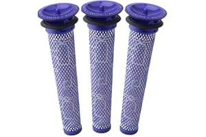 LRFDRESS Filtro per Dyson,Filtro di Ricambi per Dyson V8 V7 V6 Aspirapolvere, 3 Pre-Filtro & 3 HEAP Post-Filtri con Spazzola di Pulizia Accessori Kit(V7V8) (3*PCS V6 Pre-filtro)
