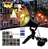 【Reiche Auswählbarkeit】Die Projektorlampe hat eine reiche Auswahl an verschiedene Musters, egal ob Party, Geburtstag, Hochzeit, Halloween, Weihnachten oder jeglicher Fest können Sie immer passendes Muster als wunderbare Dekoration finden.