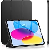 iPad Air 5. Nesil 10,9 İn&ccedil; Kılıf - Uyku Modlu ve Darbeye Dayanıklı Kaplama (Mat Siyah, iPad Air 5. Nesil 10,9 İn&ccedil;)