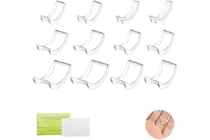 LPMXYW 12pcs Invisible Ring Size Adjuster for Loose Rings Ring Adjuster Fit Any Rings Ring Clips to Make Rings Smaller Ring Reducer Assorted Sizes for Men and Women Fit Any Rings Various Sizes of