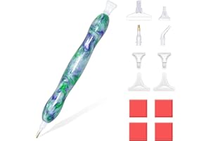 RECORDARME Diamond Painting Pen, Diamond Painting Accessories Pen,Ergonomic Design Diamond Painting Drill Pen(Green Porcelain)