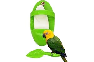 GUSENGO Plastic Sepia Bowl Holder - Bird Feeder Column with Cuttlebones with Stand Bird Cage Accessories, Hanging in Bird Cage, for Holding Fruit, for Cockatiels Parakeets Budgies Finches