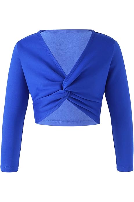 Cardigan Bambina Elegante - Top Balletto Con Nodo Frontale Per Danza E Tempo Libero - Foto 8
