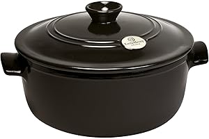 Emile Henry EH794540 Cocotte Tonda, Carbone