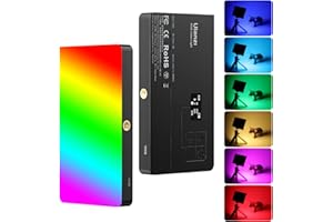 ULANZI LT002 lampa wideo RGB, przenośna kamera LED panel świetlny 0-360 pełny kolor, CRI 95+ 2500-9000 K lampa wideo, 4000 mAh akumulator LED DSLR oświetlenie do vlogowania, fotografii,