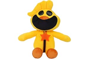 POBEC Smiling-Critters Plush Toy, Catnap plush,CatNap Plush Doll, Cute CatNap Cartoon Stuffed Anime Smiling Plush Toy for Game Fans Kids Birthday Gift (E)