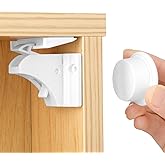 Lucchetto magnetico di sicurezza per bambini, 20 serrature con 4 chiavi, chiusura magnetica per bambini, sicurezza per casset