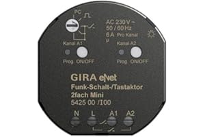 Gira 542500 Funk Schalt Tastaktor Mini 2-Fach eNet