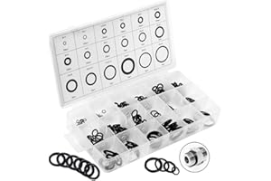 LUCYSTUDIO Joint torique Assortiment 279pcs 18 Tailles Kit Caoutchouc Imperméable Joint d'Étanchéité Assortiment Pour Réparation de Véhicule Climatisation Plomberie