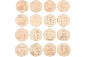 Toyvian 16 Pezzi Etichette per Scatole di Giocattoli Etichette Fatte in Casa Etichette per L'Organizzazione dei Giocattoli Adesivi per L'Organizzazione della Decorazione della