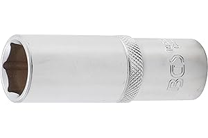 BGS 10558 | Llave de vaso hexagonal, larga | entrada 12,5 mm (1/2") | 18 mm