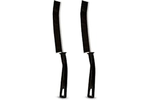 TRAND® Crevice Cleaning Brush 2 Pcs Hard Bristle Gap Cleaning Brush Tool For Narrow Corners In Home Kitchen Bathroom Tile And Window Groove,Grout Cleaner Brush (Pf-Xh065) (2) (2pcs Black) (Pack of 2)