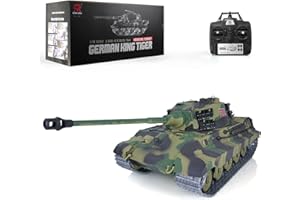 HENG LONG Toucan RC Hobby actualizado Henglong 1/16 Tk7.0 German King Tiger RTR RC Tank Toys 3888A Metal Track