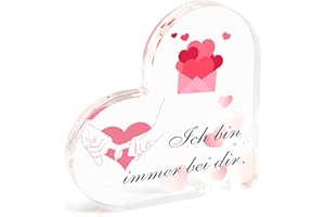 ‎HROANC Hroanc Partner Geschenke Geburtstagsgeschenk Ich Liebe Dich Geschenke Für Männer Frauen Freundin Freund Paar Pärchen Geschenke Acryl Briefbeschwerer Valentinstag Geschenk (immer bei dir)