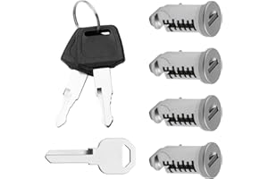 JCSJK Serrure Coffre de Toit pour Thule, Barres de Toit 4* Cylindres de Serrure, 3*Clé Serrure de Chargement de Toit Porte-Ski Barres Transversales Tours Porte-Kaya