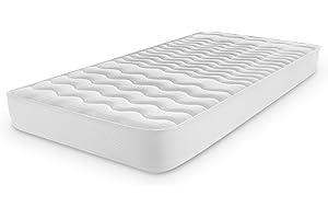 Naturalex - Colchón Cuna 120x60 cm Baby Altura 12 cm - Visco Suave + HR Ergonómico para Bebés - Transpirable, Seguro, Antiasfixia, Reversible - Certificado Oeko-Tex - Titanium