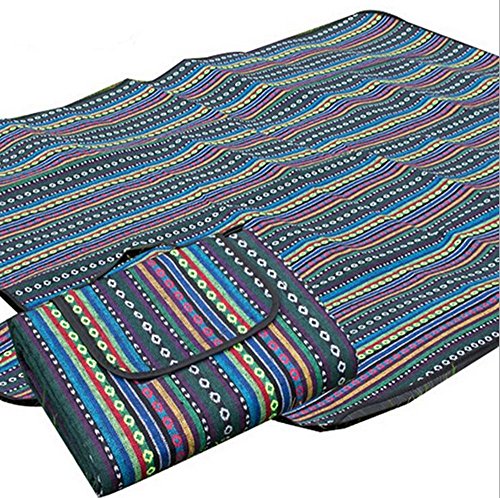 Extsud Outdoor Camping Picknick Matte Feuchtigkeit Pad Ethnische Art Tragbare Picknick Decke Wasserdicht Campingdecke Stranddecke mit Tragegriff Picknick Matte 200 x 150cm - 4