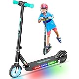 ALLMOVE X2 Plus Monopattino Elettrico Bambini 6-12 Anni, con Ruota Flash e luce Colorata, 150 W Monopattino Elettrico Bambino