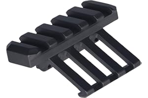 ToopMount Montage sur Rail Tactique 5 Fentes d'un côté, décalage Angulaire de 30 degrés Montage sur Fusil de 20 mm pour Rail Picatinny Weaverer