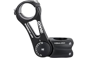 CXWXC Potence réglable pour VTT 31,8 mm 70 degrés – 90/110/145 mm – en alliage d'aluminium – Extension de guidon pour VTT, vélo de route, vélo de ville (31.8 x 110mm)