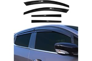 OMAC 4 deflettori antivento compatibili con Hyundai i20 2020-2024 acrilico scuro