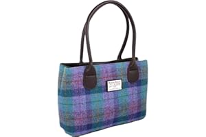 GLEN APPIN OF SCOTLAND Glen Appin Harris Tweed Classic Handbag - LB1003 - Cassley