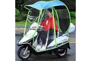GeRRiT Mobility Scooter Rain Cover scooter accessories - Double-layer Design, Easy to Install - Keep Your Scooter Clean and Dry (Blue B rear view mirror)