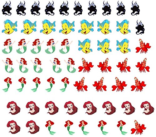 Mermaid Nail Art Decals 1cm code 3