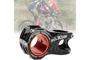 Cuque Stem, 31.8 Bike Stem, Aluminium Alloy Bicycle Handlebar Stem Handlebar Extender Handlebar for 35mm Handlebar Diameter for Road Bike, Mountain Bike, MTB, BMX, Cycling (Black)