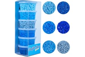 La Manuli Perline da Stirare Blu - 3000 Pezzi 5mm - Perline a Fusione per Bambini, Accessori per Creazione Gioielli Fai da Te