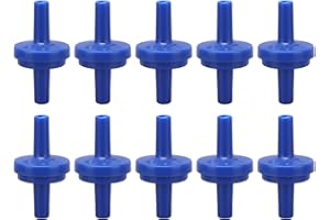 10 x Disposable Check Valve, with Sufficient Pressure Load Capacity and Stiffness, Strong Stability, Wear-Resistant, Durable, Check Valve for Fish Tanks, Aquarium Air Pump (4 mm Blue)