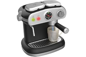 Smoby - Espresso-Kaffeemaschine - Realistische Kinder-Siebträgermaschine mit Wasserfunktion, Licht & Sound - Spielzeug-Espressomaschine mit Zubehör - Ab 3 Jahren - Rollenspiel, kreativ, detailgetreu
