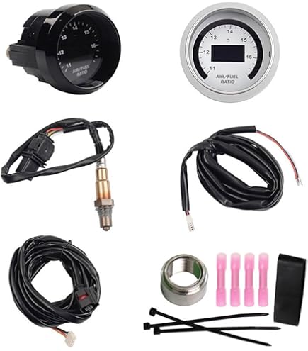 Prosport 52mm EVO Car Wideband Air Fuel Ratio AFR Red Blue LCD Digital Display E - Foto 8