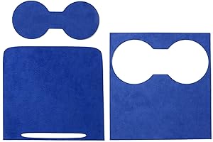 Alfanxi Center Console Wrap Cover Kit, Italy Alcantara Material Center Console Protector Accessories for Tesla Model 3/Model Y (Blue)