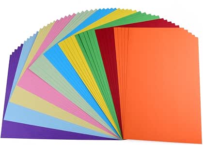DJP - Lot De 50 Feuilles Cartonnées A4 Vert Intense - Grammage 160 G/m² - Pour Impression, Créativité, Scrapbooking, Origami - Emballé Sous Film