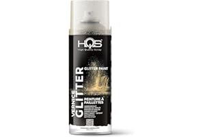 HQS High Quality Spray Bombe aérosol 400 ml de peinture Effet Paillettes, Or