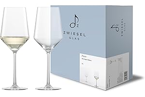 Zwiesel Glas Sauvignon Blanc Weißweinglas Pure (2-er Set), anmutige Weingläser für Weißwein, spülmaschinenfeste Tritan®-Kristallgläser, Made in Germany (Art.-Nr. 122314)