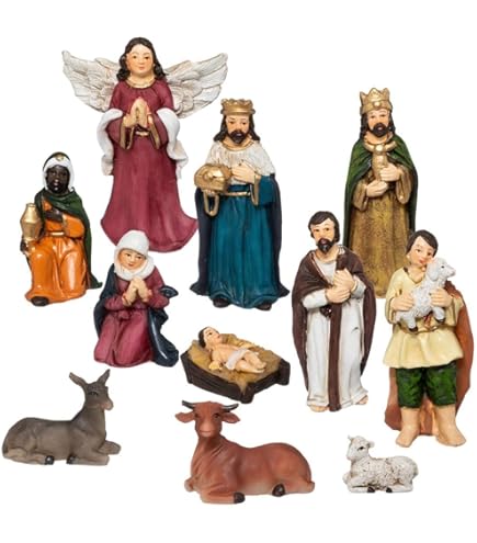 Set Rois Mages crèche grandeur nature 3 pcs 170 cm résine et tissu
