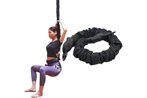 PRIOR FITNESS Single Stretch Fitness Resistance Cord, Bungee Dance Single Resistance Bands, Anti-Gravity Fitness Training Bands - Without Accessories - Professional Equipment for Home Fitness Workouts