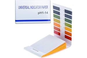 LRMYS pH 1-14 Litmus Test Paper, Universal pH Balance Test Strips for Urine Saliva Drinking Water Pool Spa Soap Soil Diet Fish Tank Liquids pH Monitoring, 1 Pack 80 Strips