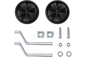 Jamiah Bicycle Training Wheels for Kids Bike Stabilizers Support Wheels for 12-20" Inch Bicycle (Black)