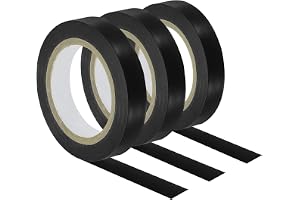 PATIKIL 32,8 fot grepp efterbehandlingstejp, 3-pack PVC-racket efterbehandlingsband racket tillbehör klibbig tätning för tenn