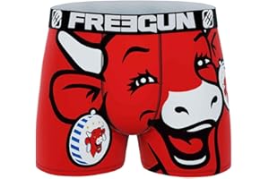 FREEGUN Boxer Homme Microfibre La Vache Qui rit
