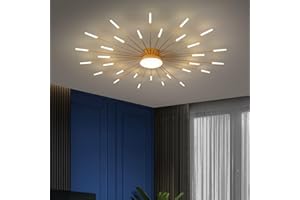 Minifair Nowoczesna lampa sufitowa LED 30+1 głowice Półwpuszczana lampa sufitowa Złoty żyrandol Oświetlenie sufitowe do sypialni Salon Kuchnia Jadalnia Restauracja