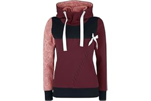 The Nightmare Before Christmas Pesadilla Antes De Navidad Sally Mujer Sudadera con Capucha Negro/Rojo/Rosa