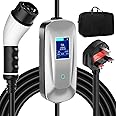 AIMAX EV Charger 13Amp UK 3PIN Plug to Type 2 Charging Cable Wall Box Portable EV Charging Station for Electric Vehicle/PHEV, Type 2 EV Charging Cable, Electric Car Charger 6.5 Metre