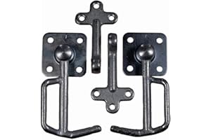 Old-Harvest 4tlg. Haken & Öse Set Gr.1 für Anhänger Klapphaken Kastenverschluss Bordwandverschluß Neu