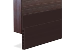 Hulameda [Upgraded] Large Gap Door Draft Stopper, 3-2/5"W Widened Door Sweep for Interior and Exterior Doors - Guard Against Drafts, Dust, Noise and Unwanted Animals| 3-2/5"W x 39"L, Brown