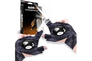 Shunfaji LED Gloves for Men - Fishing, Birthday & Christmas Gifts